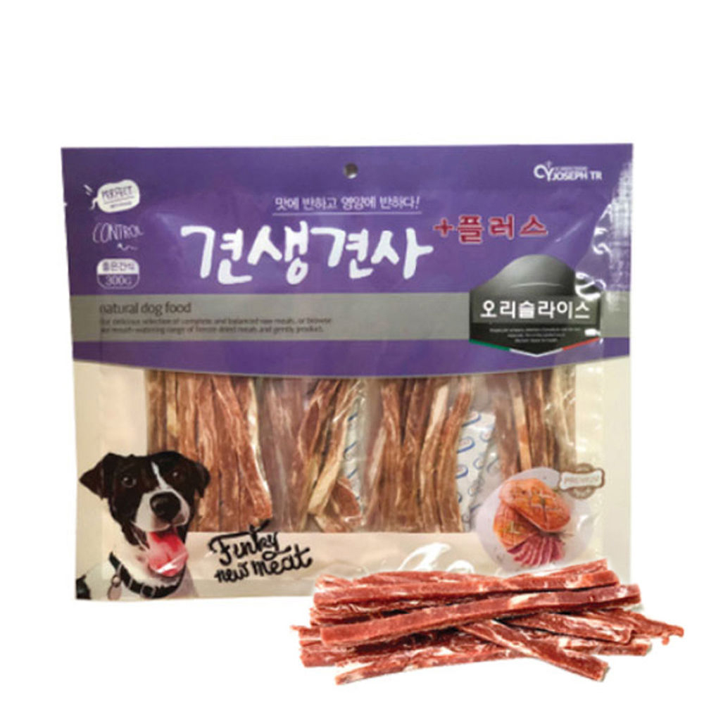 CY요셉 견생견사 플러스 오리 슬라이스 300g (강아지 간식)