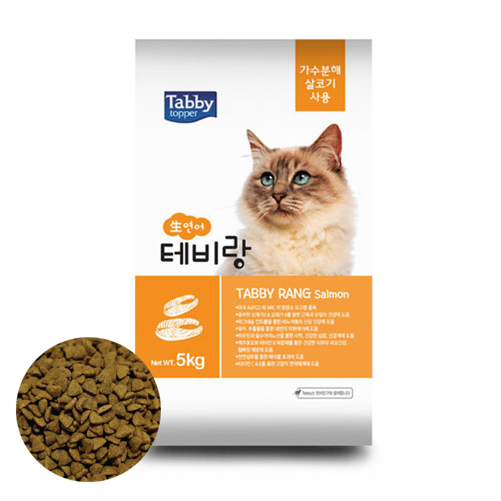 테비 테비랑 생연어 5kg (고양이 사료)
