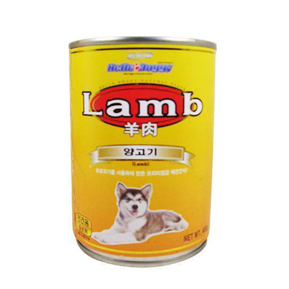 헬로도기 양고기 캔 400g (강아지 간식)