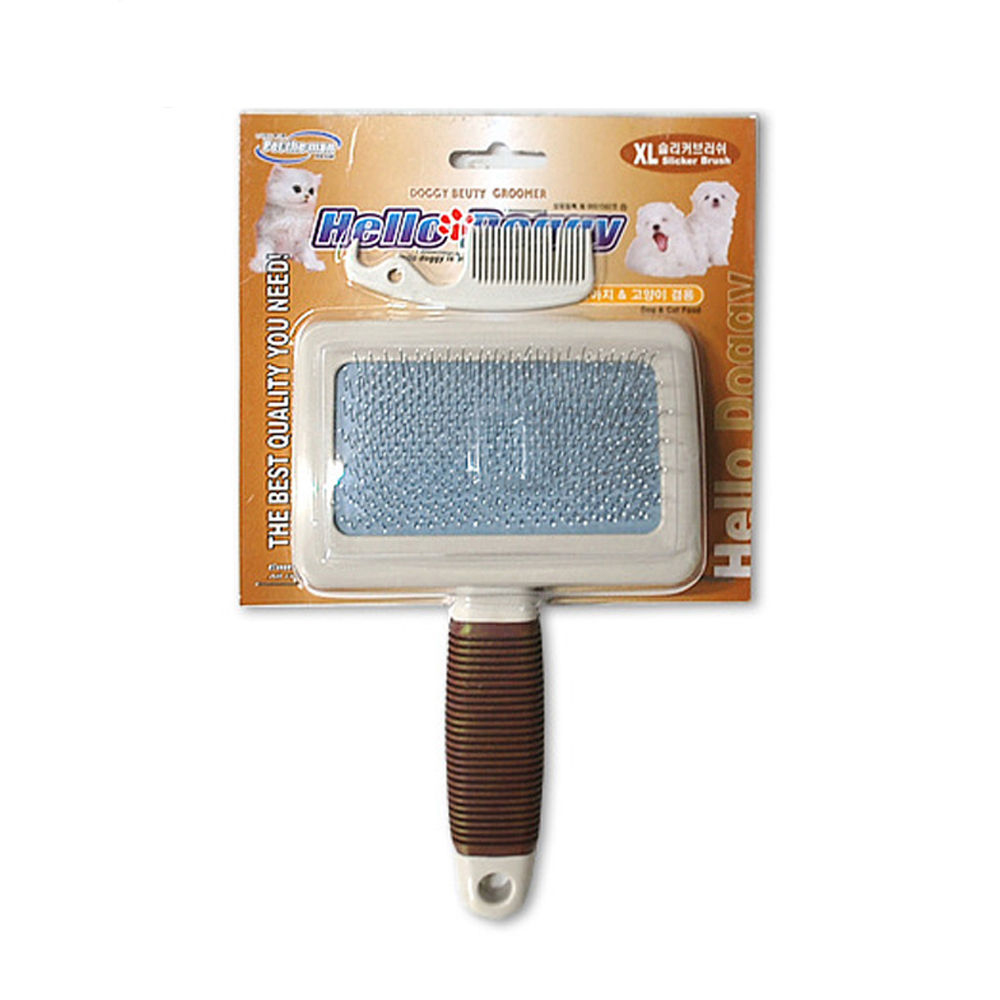 헬로도기 슬리커 브러쉬 XL (애완용 브러쉬)