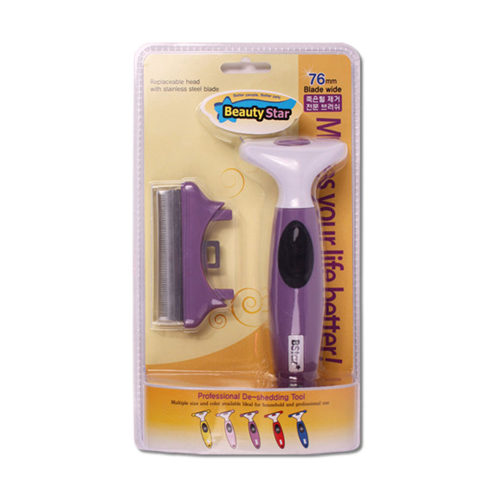 뷰티스타 죽은털제거 브러쉬 (76mm) (강아지 브러쉬)