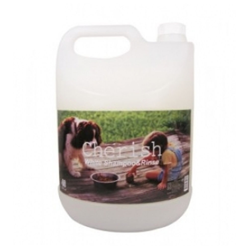 체리쉬 샴푸 린스 (백모용) 4L (강아지 겸용샴푸)