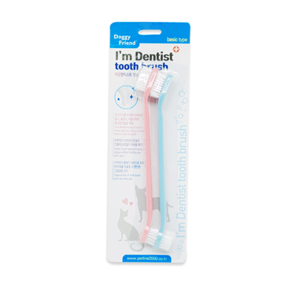 토리 아임 덴티스트 칫솔 (일반모) 2P (애완용 칫솔)