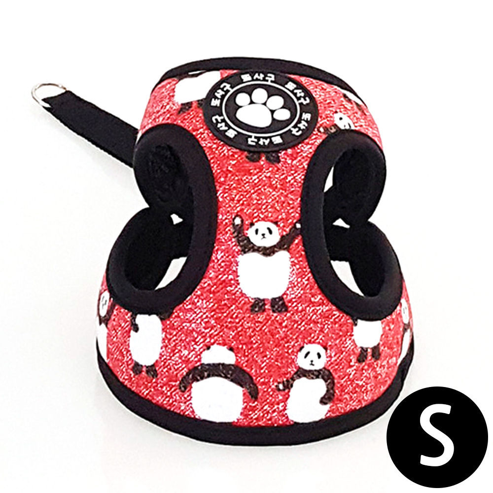 지엠펫 또사구 레드팬더 하네스 (S) (강아지 하네스)