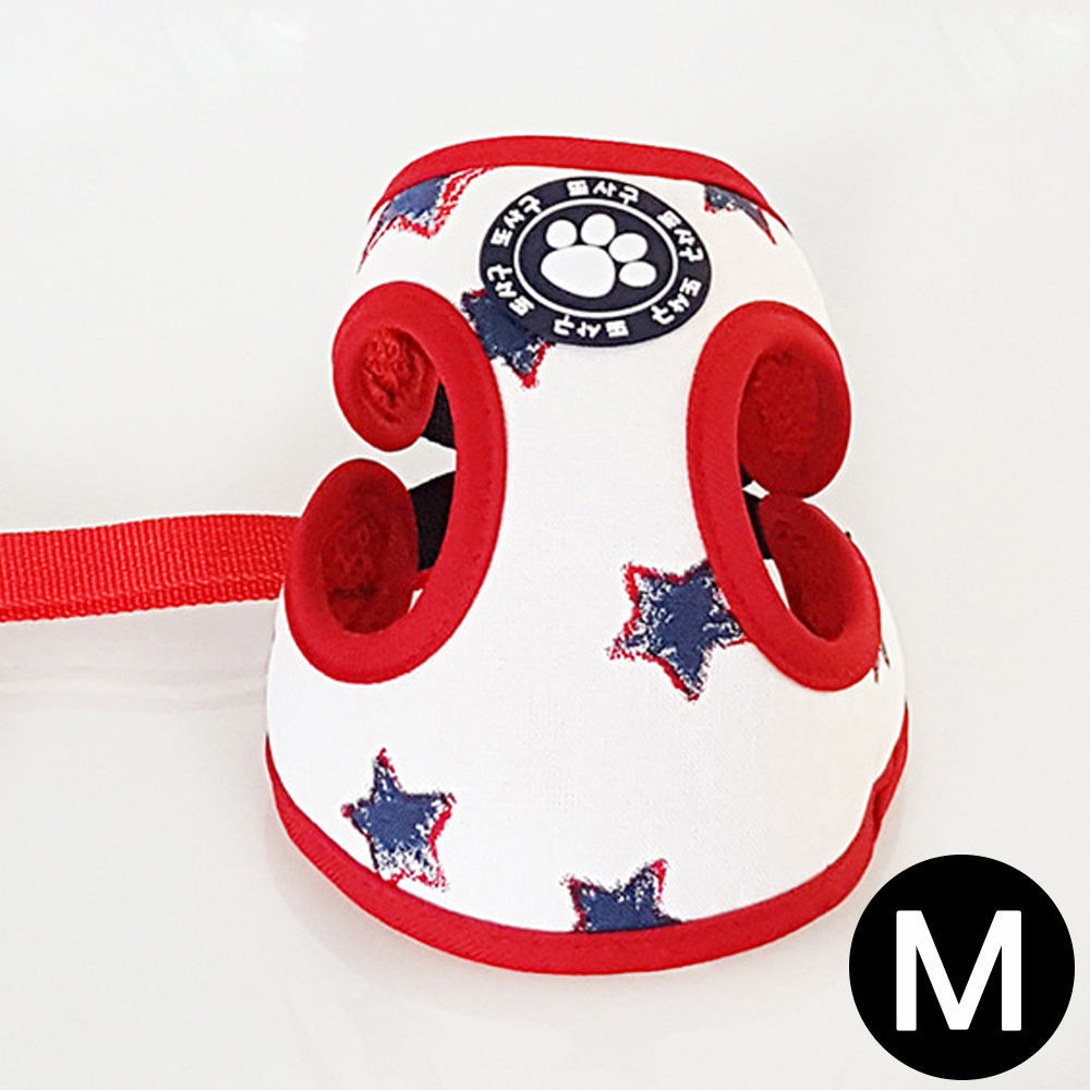 지엠펫 또사구 네이비별 하네스 (M) (강아지 하네스)