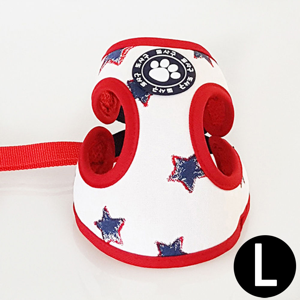 지엠펫 또사구 네이비별 하네스 (L) (강아지 하네스)