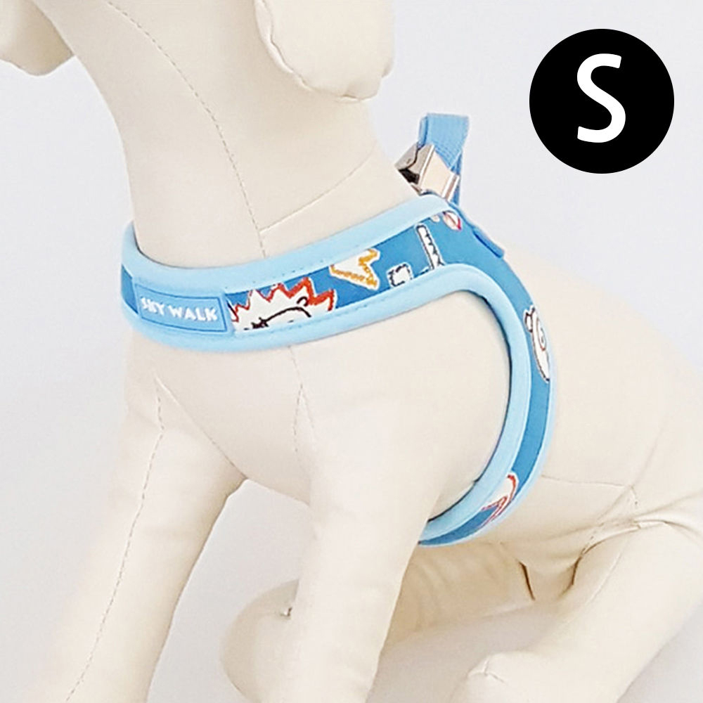 지엠펫 또사구 동물원 유선타입 하네스 블루 (S) (강아지 하네스)