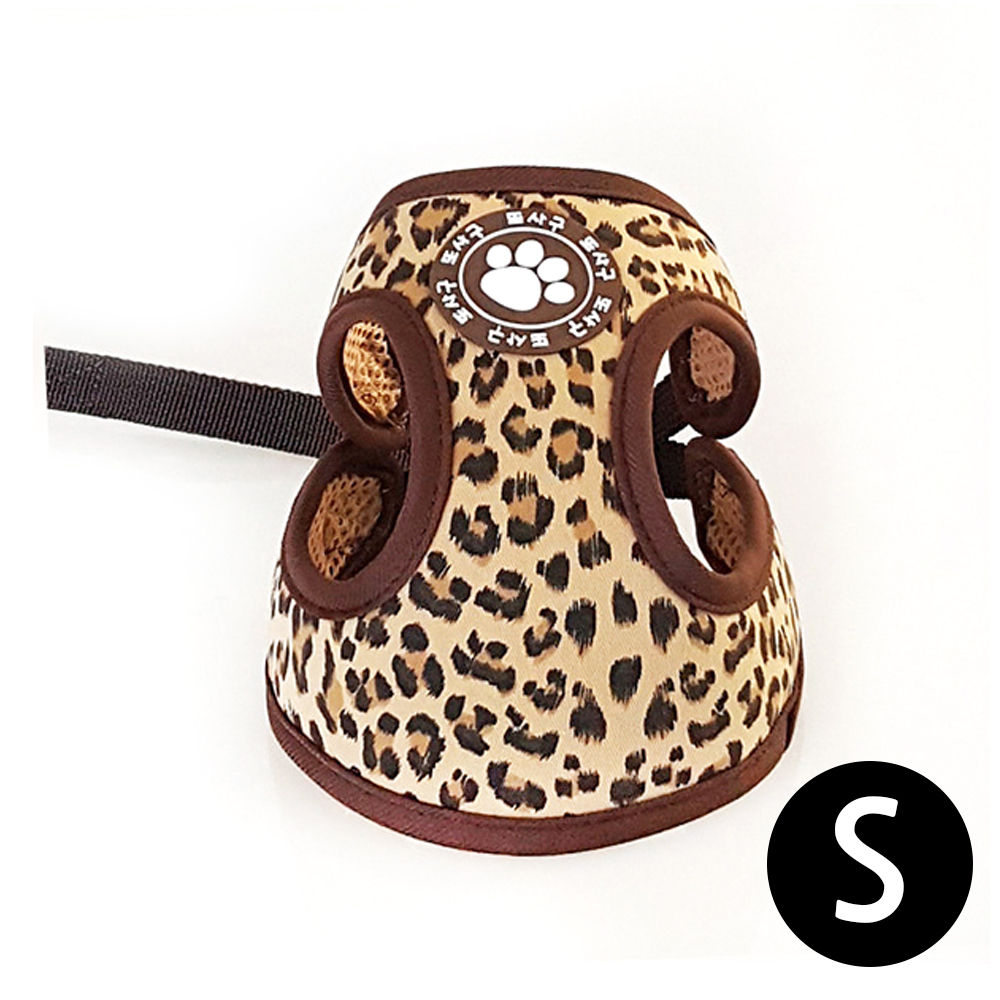 지엠펫 또사구 호피 하네스 (S) (강아지 하네스)