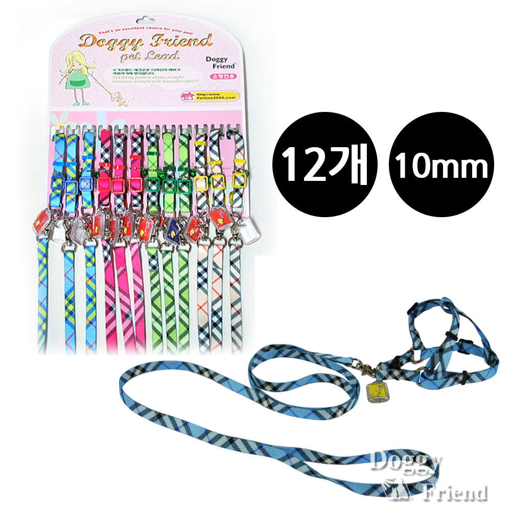 도기프렌드 신형체크 강아지 X반도셋트 10mm (12개) (1판) (랜덤발송)