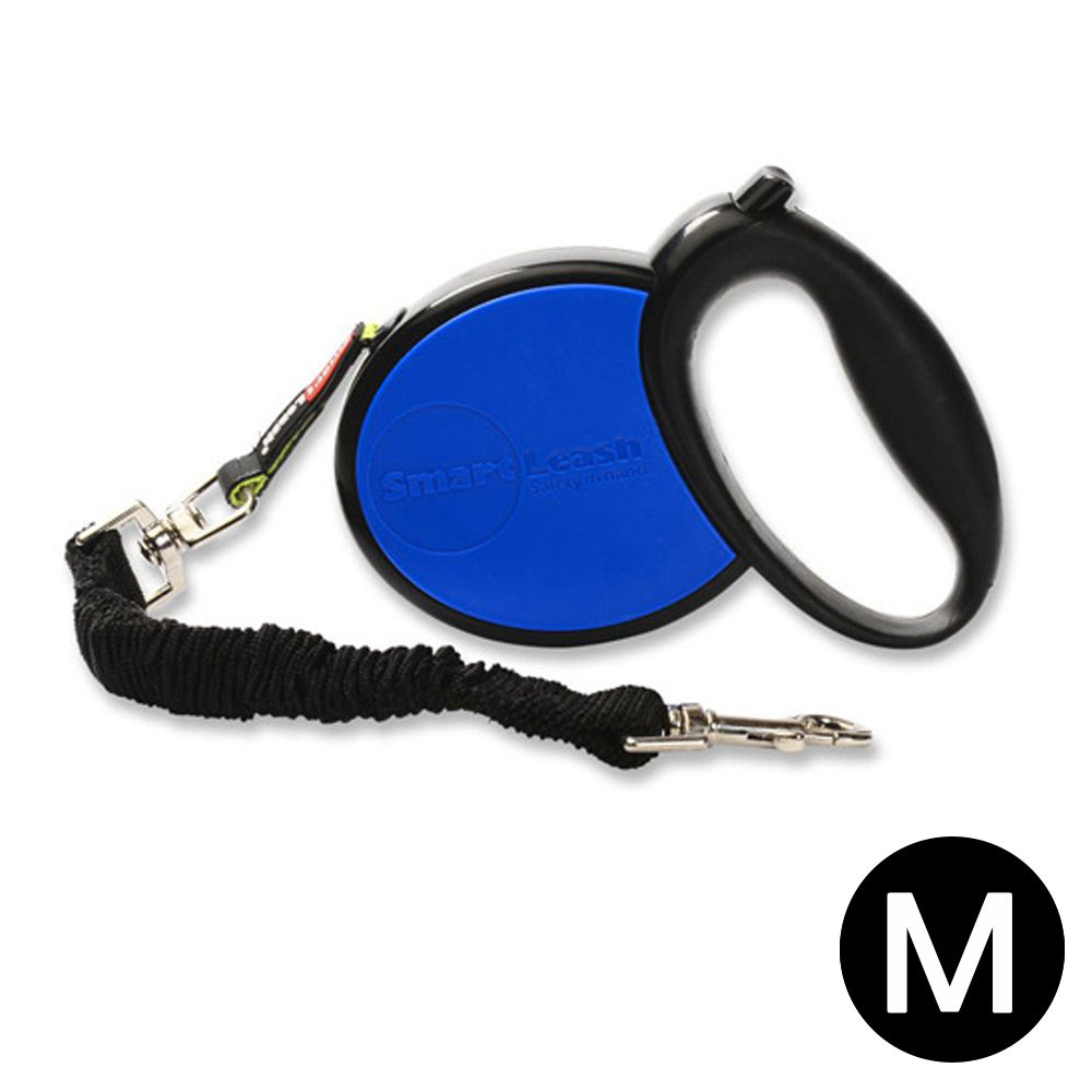 굿프렌드 스마트 리쉬 자동잠금 자동줄 4.3m 블루 (M) (강아지 리드줄)