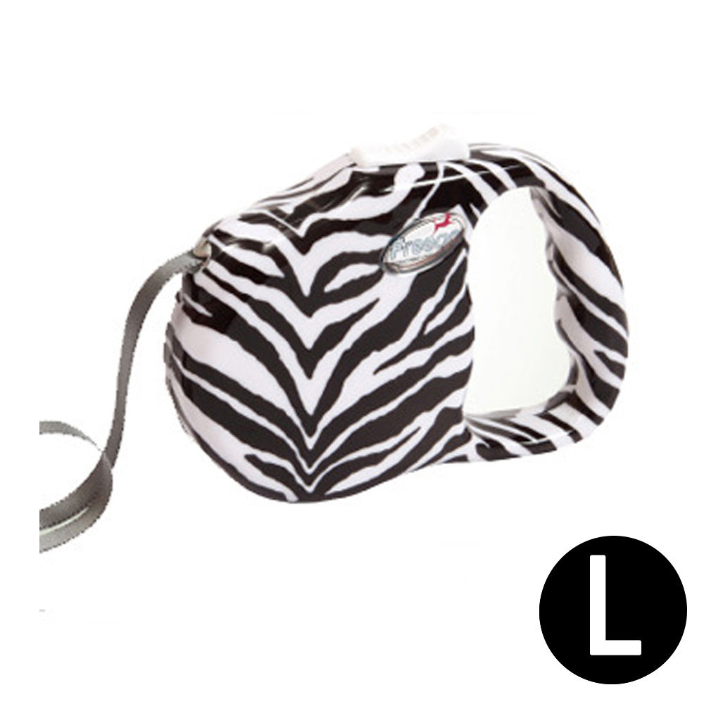 프리고 패션자동줄 지브라 (L) (강아지 자동줄)
