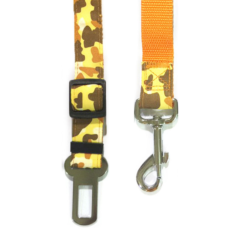 토리 밀리터리 강아지 차량용 안전벨트 (옐로우) (B066)