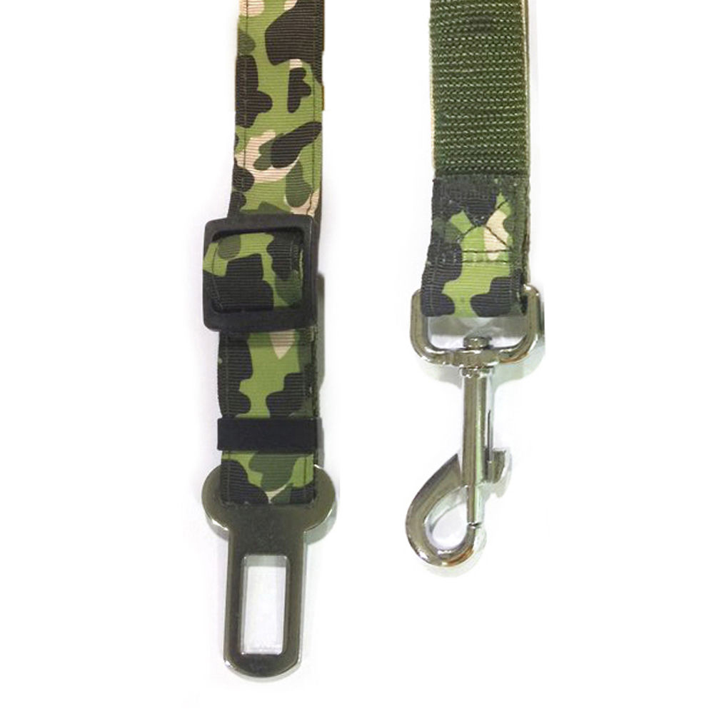 토리 밀리터리 강아지 차량용 안전벨트 (그린) (B066)