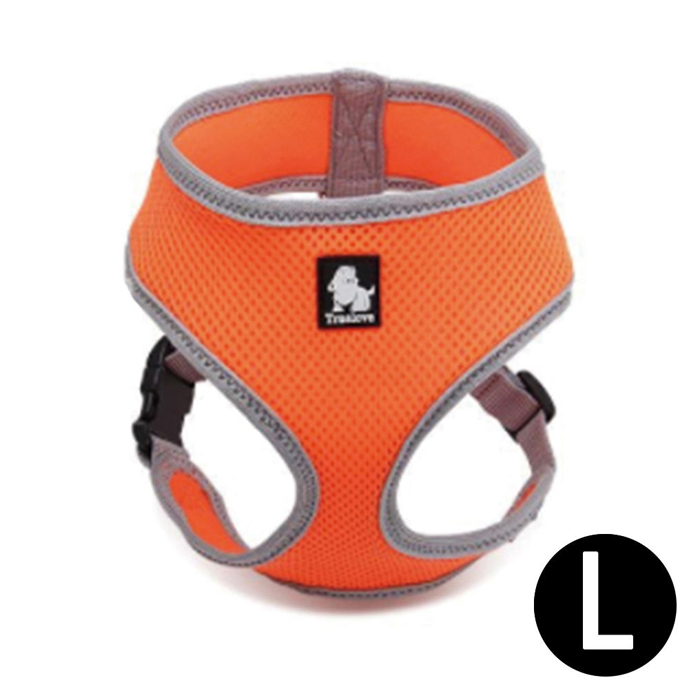 트루러브 에어매쉬 하네스 오렌지 (L) (강아지 하네스) (TLH1911)