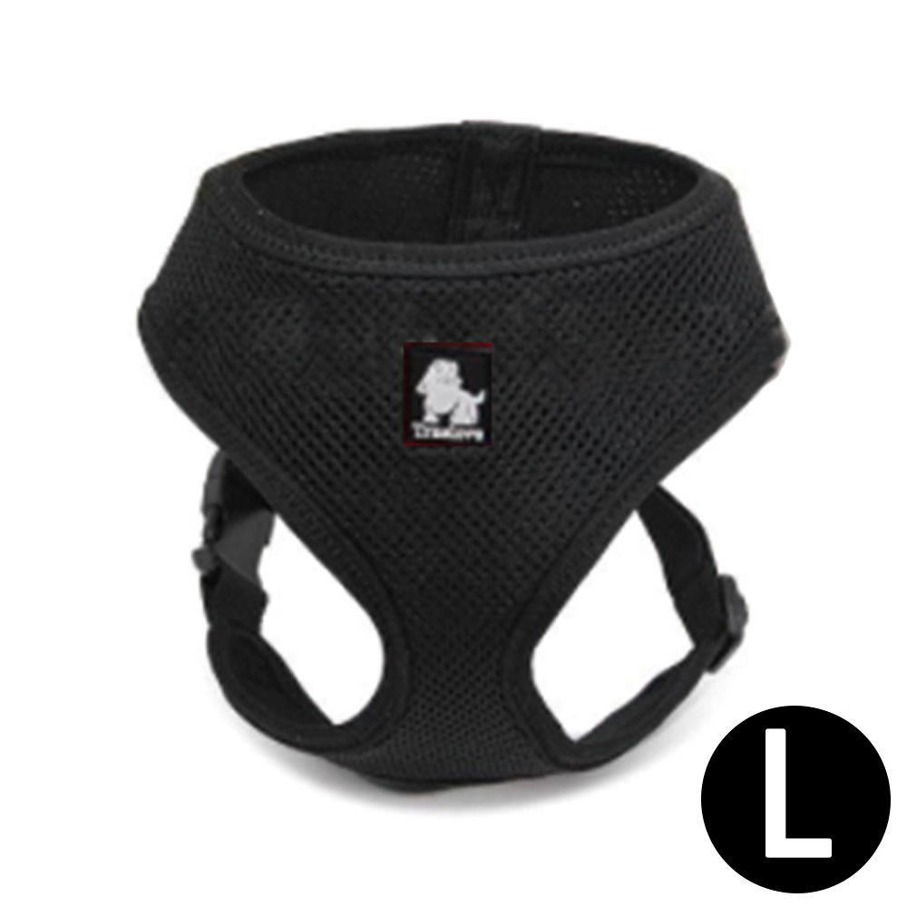 트루러브 에어매쉬 하네스 블랙 (L) (강아지 하네스) (TLH1911)