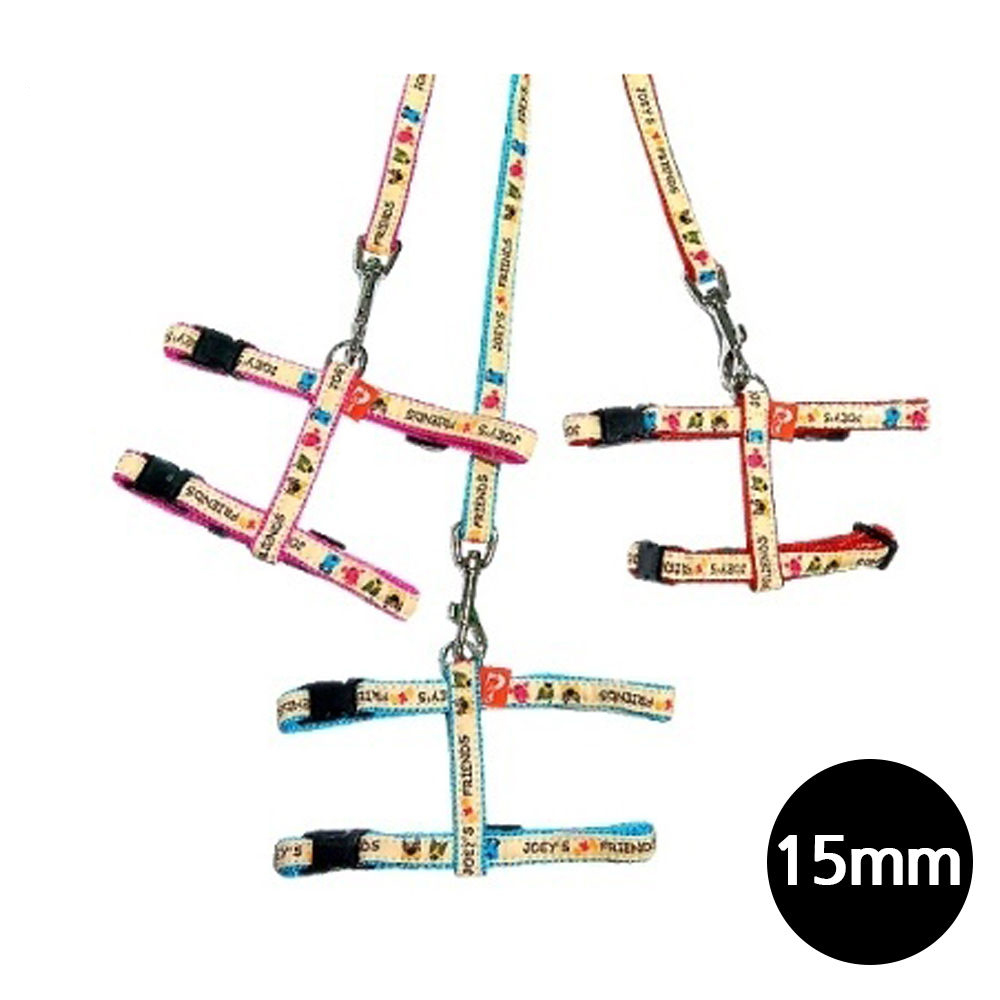 펫츠컴퍼니 조이프랜드 H반도세트 15mm (고양이몸통줄) (랜덤1개)