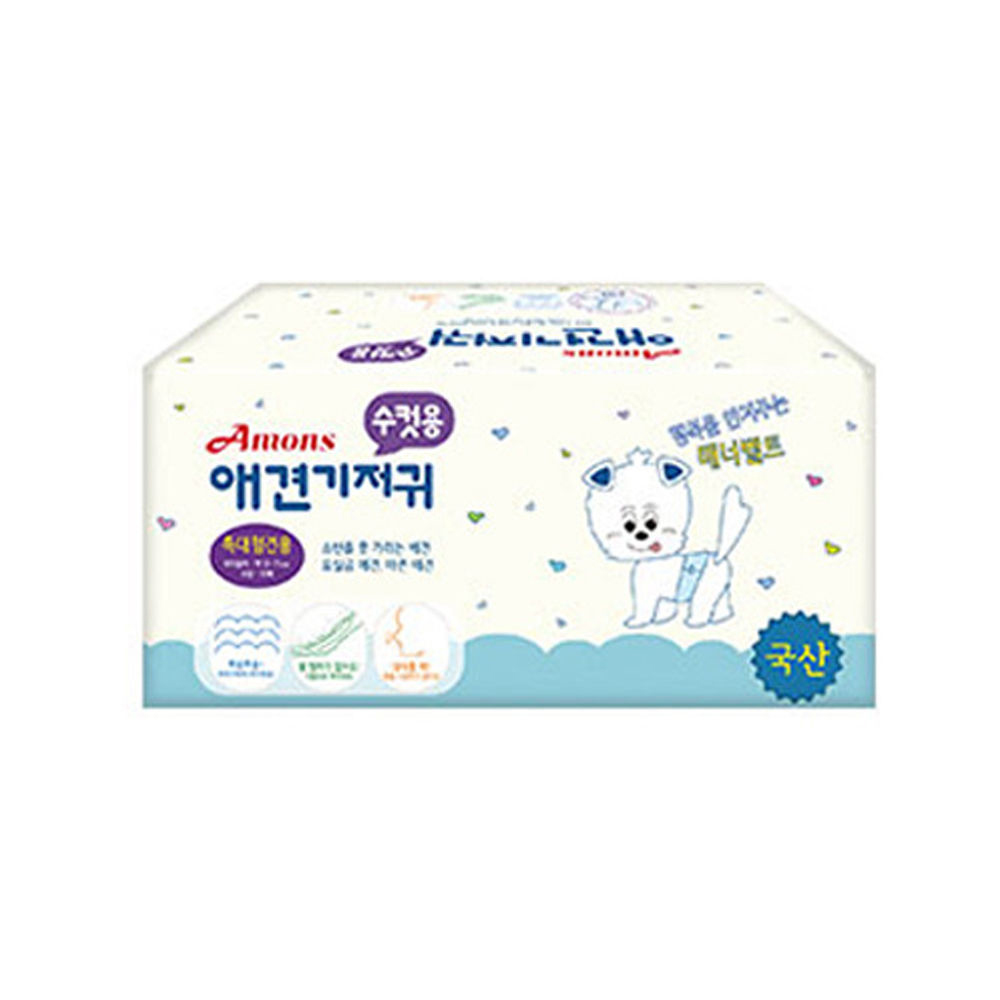 아몬스 수컷용 애견기저귀 특대형견용 (10매) (강아지 기저귀)