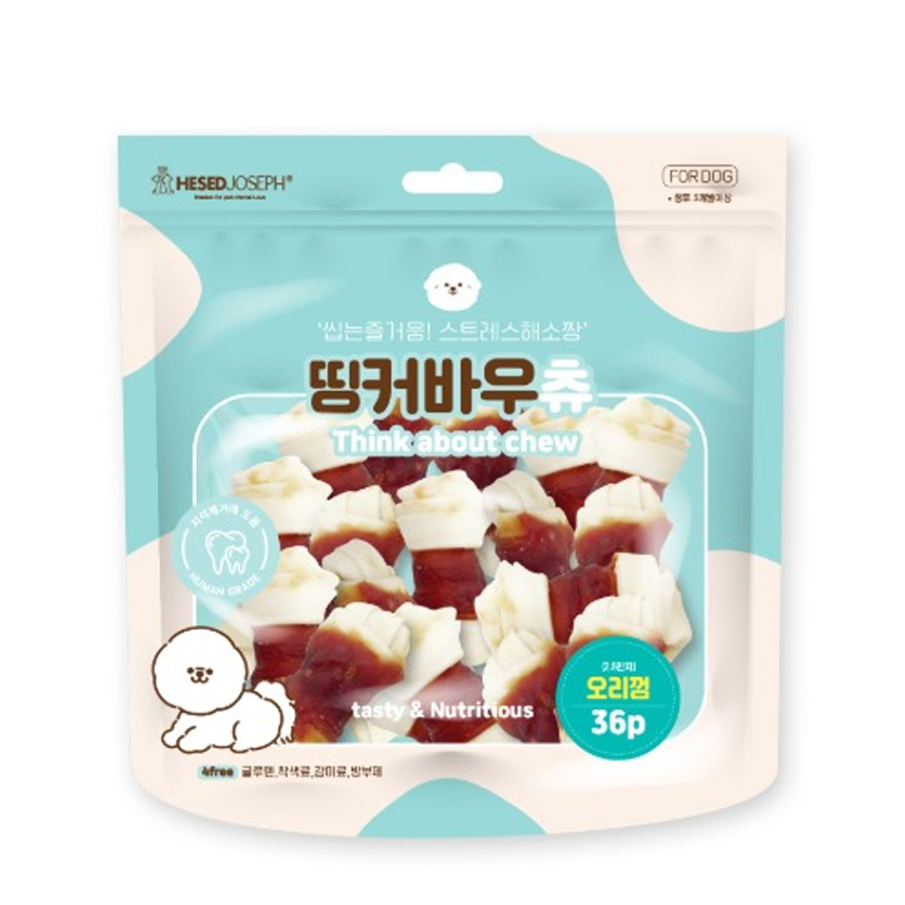 헤세드요셉 띵커바우츄 오리껌 36P (400g) (강아지 간식)