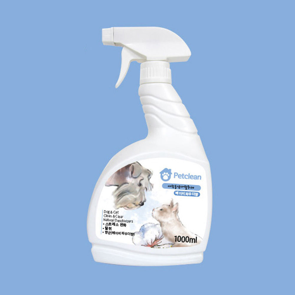 펫크린 탈취제 1000ml (베이비파우향) (강아지 탈취제)