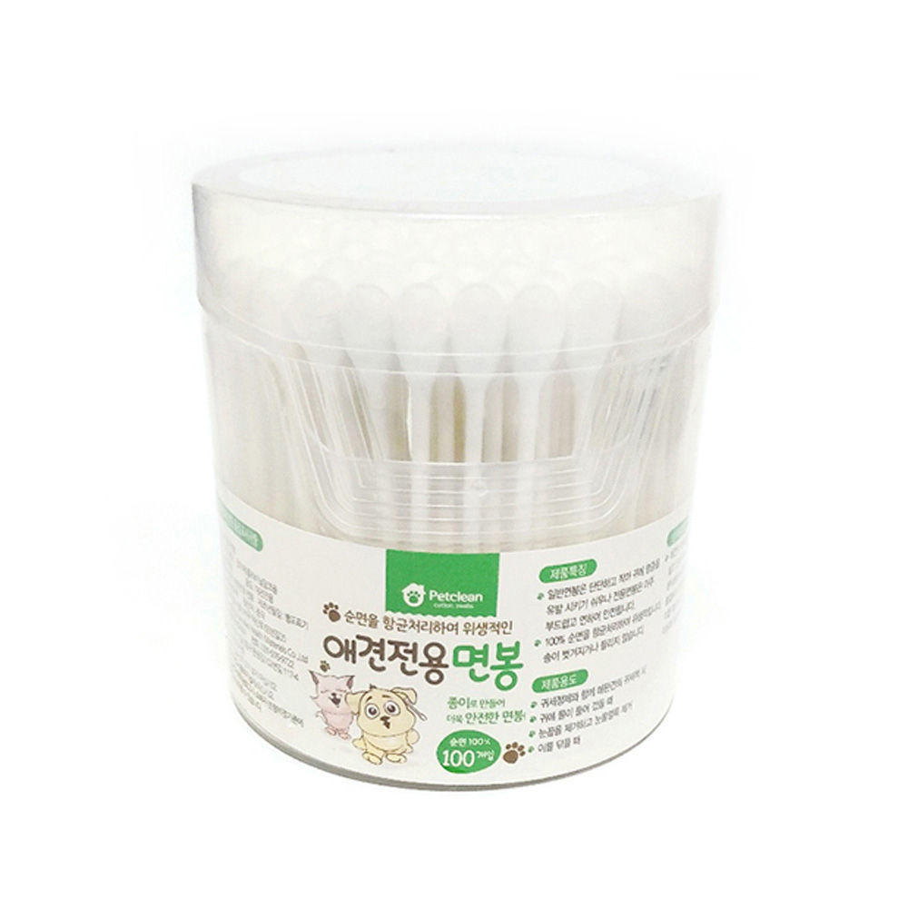 펫크린 면봉 100p (강아지 탈취제)