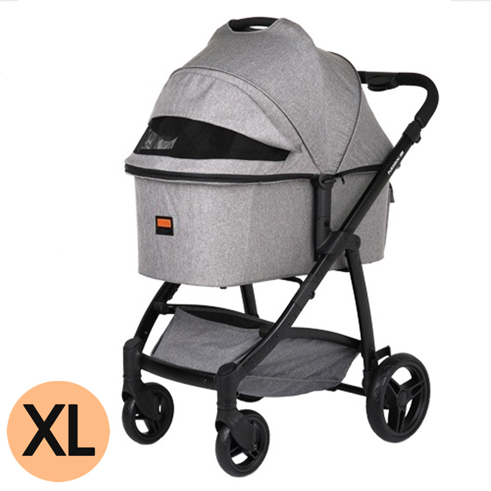 패리스독 루쏘 강아지 유모차 디럭스 (그레이) (XL)
