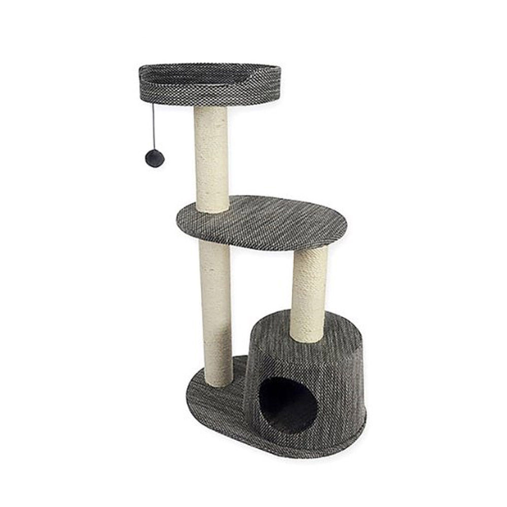 펫모닝 2기둥 3단 직조캣타워 (PMC-CF307)