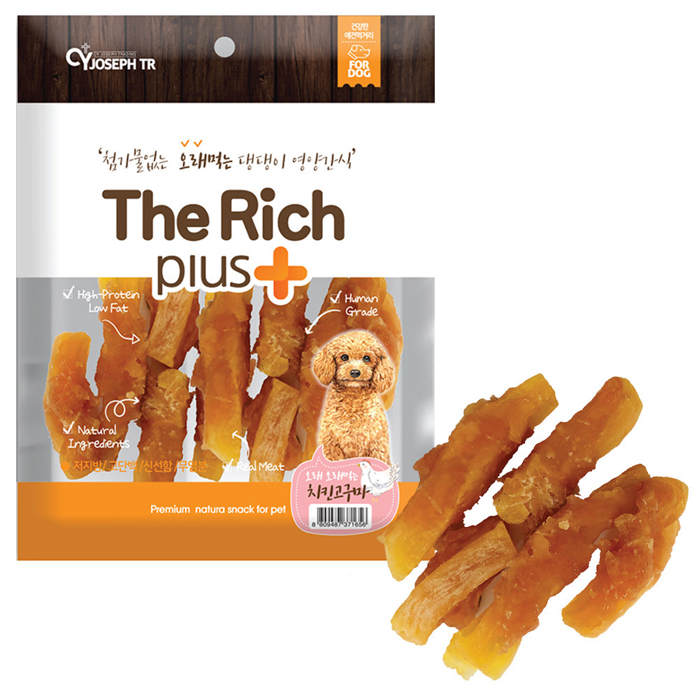 CY요셉 더리치플러스 오래먹는 치킨고구마 300g (강아지 간식)