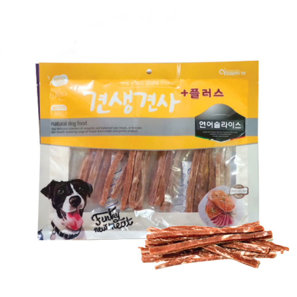 CY요셉 견생견사 플러스 연어 슬라이스 300g (강아지 간식)