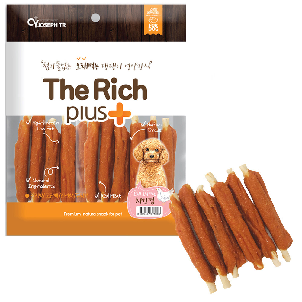 CY요셉 더리치플러스 오래먹는 치킨 우유껌 300g (강아지 간식)