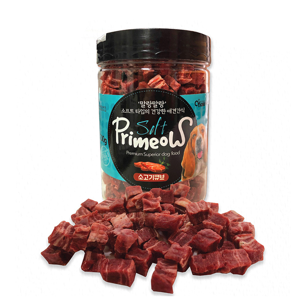 CY요셉 프리미요 통간식 200g (소고기큐브) (강아지 간식)