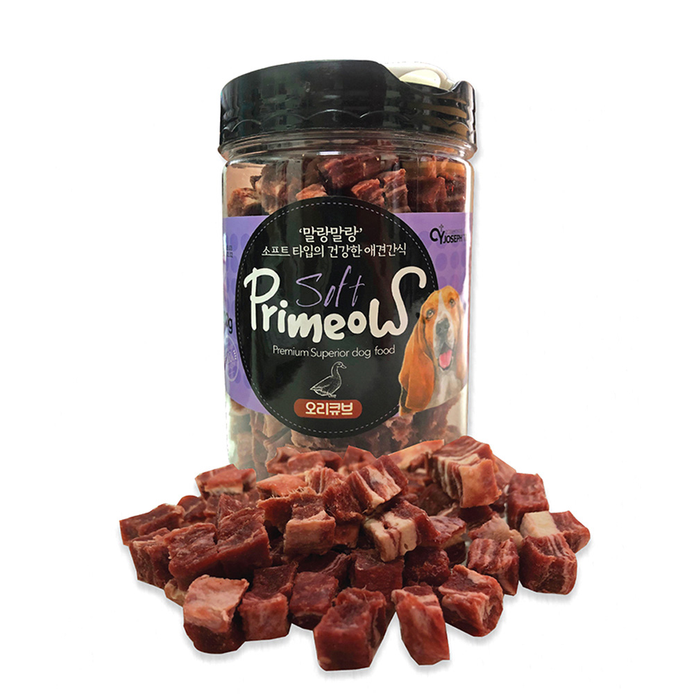 CY요셉 프리미요 통간식 200g (오리큐브) (강아지 간식)