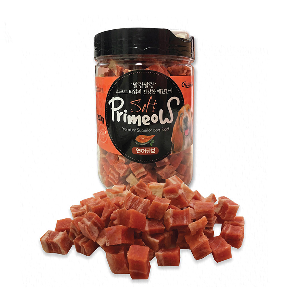 CY요셉 프리미요 통간식 200g (연어큐브) (강아지 간식)