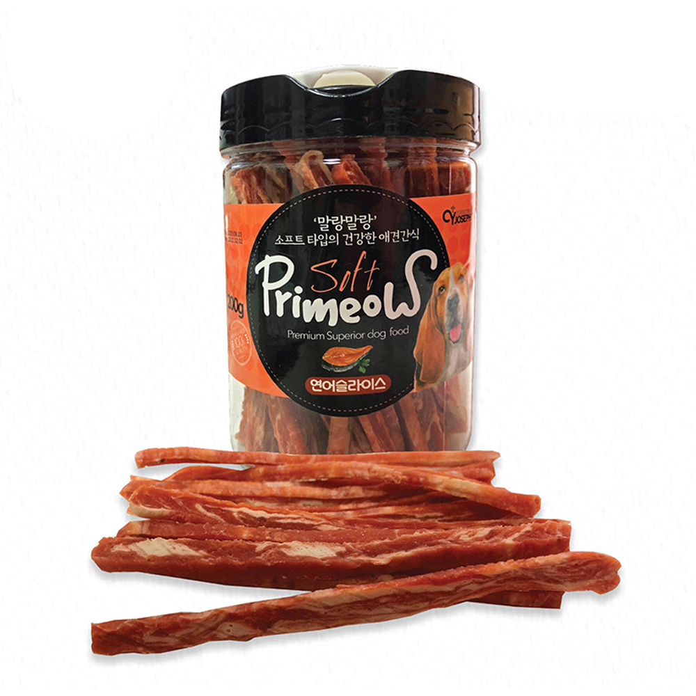 CY요셉 프리미요 통간식 200g (연어슬라이스) (강아지 간식)