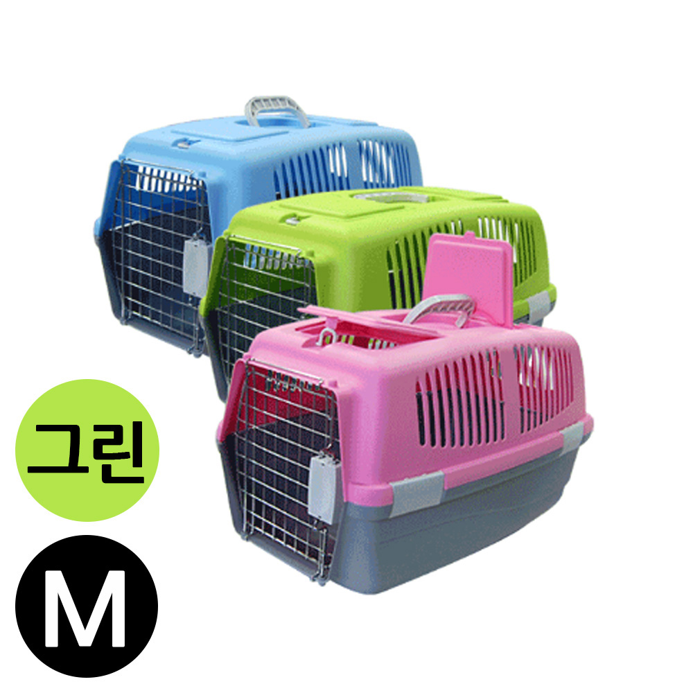 도기프렌드 칼라 애견용 이동장 (그린) (M)