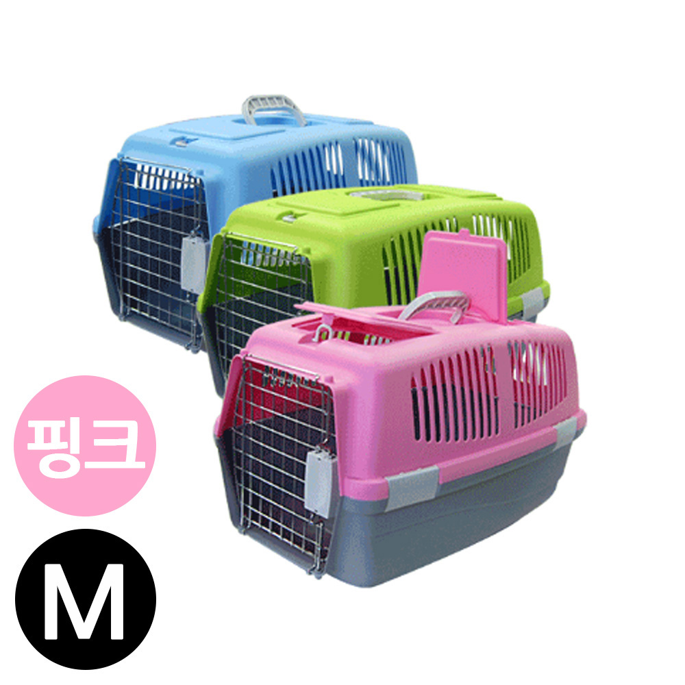 도기프렌드 칼라 애견용 이동장 (핑크) (M)