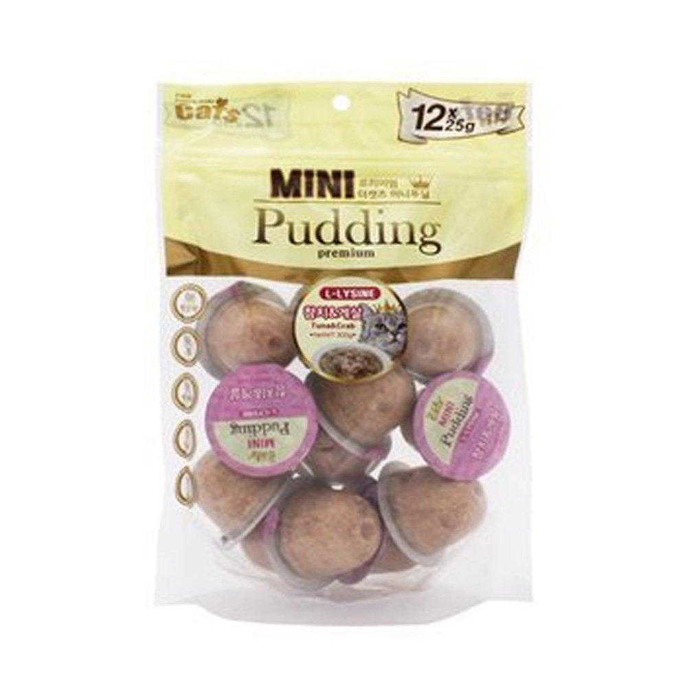더캣츠 미니푸딩 (참치.게살) (25g x12P) (고양이 간식)