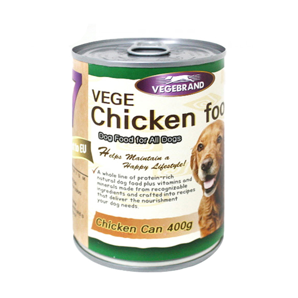 베게브랜드 닭고기캔 400g (강아지 간식)
