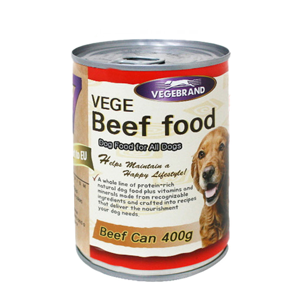 베게브랜드 소고기캔 400g (강아지 간식)