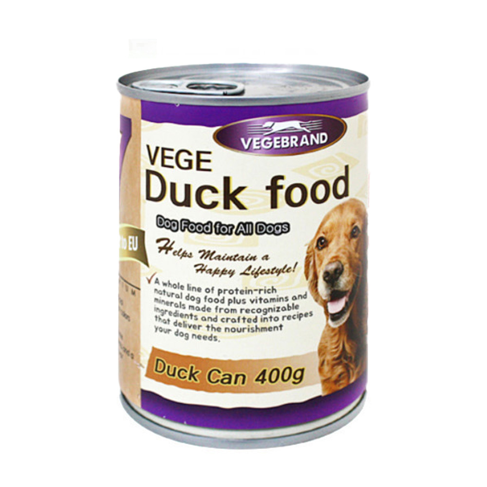 베게브랜드 오리고기캔 400g (강아지 간식)