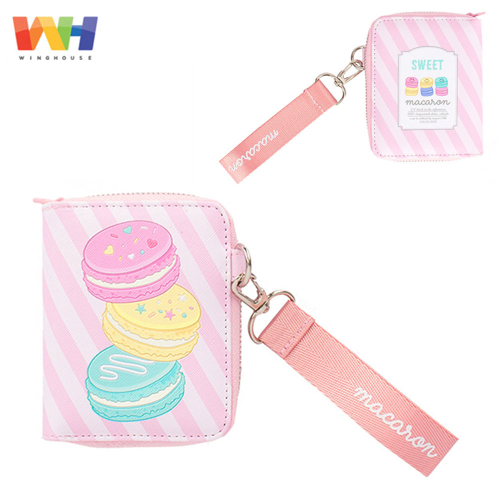 윙하우스 마카롱 스트랩 지갑