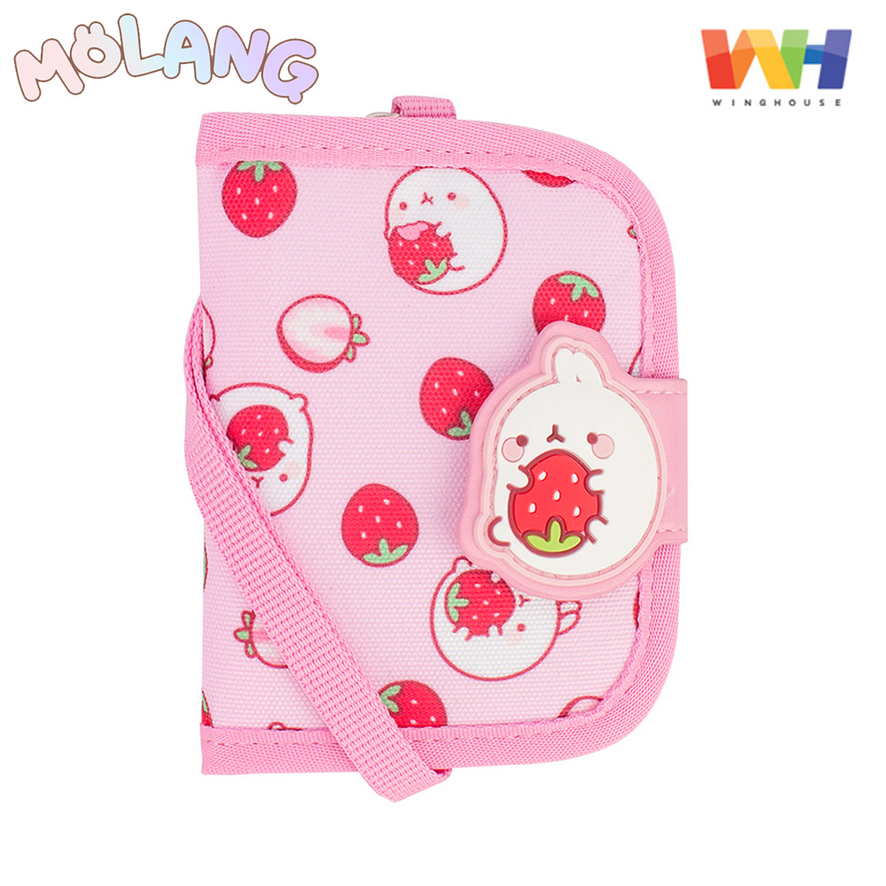 윙하우스 몰랑 패턴2단 목걸이지갑