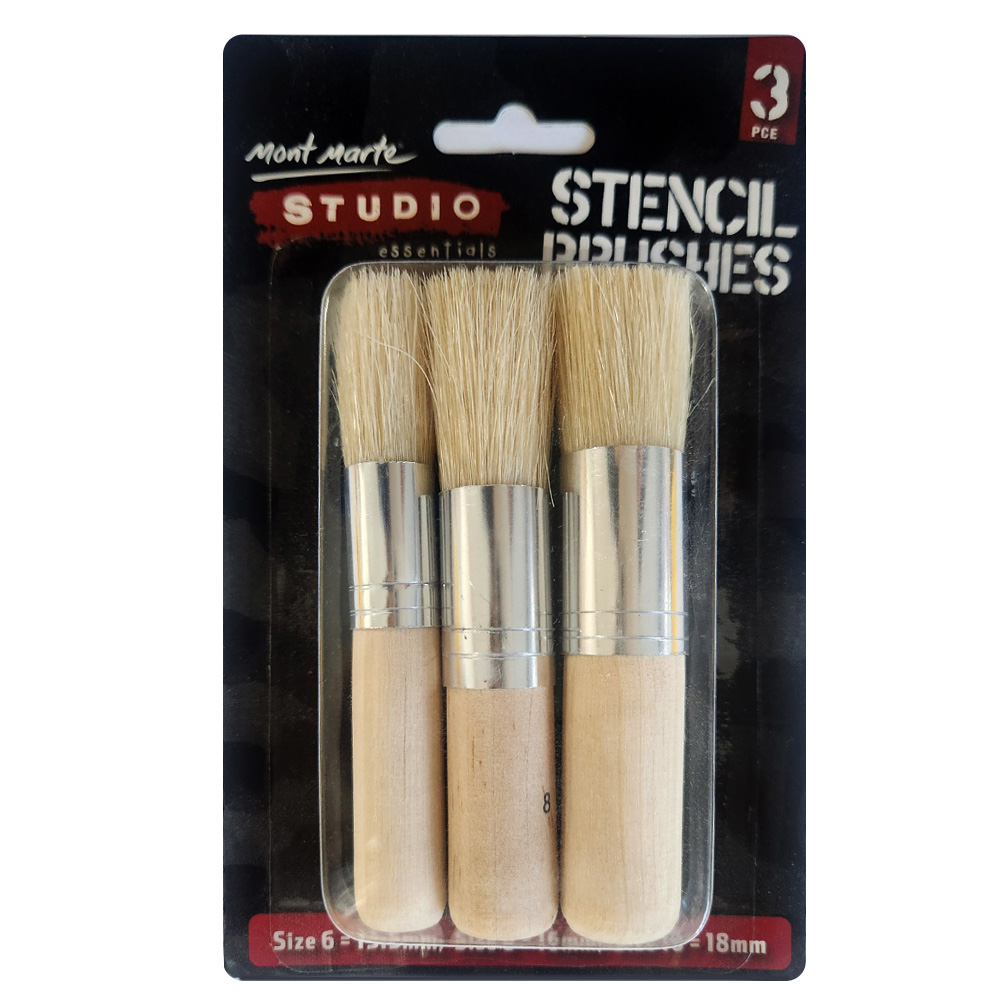 한정특가) 키즈맘아트 미술놀이 몽마르뜨 스텐실 브러쉬 세트